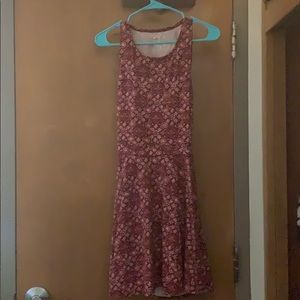 Red and Pink patterned Hollister dress